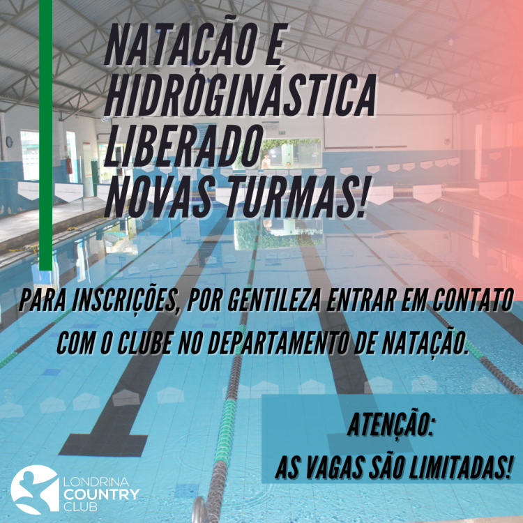 Natação e Hidroginástica - Novas turmas (1)